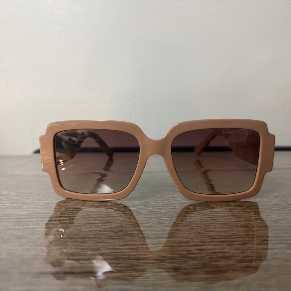 Marc Jacobs Tan Square Sunglasses